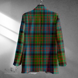 ScotsTee Shop MacDonald (Donald) Ancient Clan Crest Casual Tartan Flat Lapel Collar Blazer Tartan Blazer Cotton