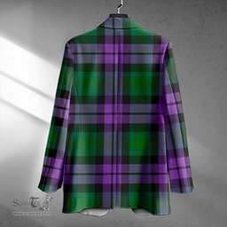 ScotsTee Shop MacArthur of Milton Ancient Clan Crest Casual Tartan Flat Lapel Collar Blazer Tartan Blazer Cotton