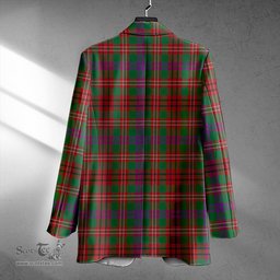 ScotsTee Shop MacCall Modern Clan Crest Casual Tartan Flat Lapel Collar Blazer Tartan Blazer Cotton