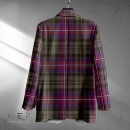 ScotsTee Shop MacNeil of Colonsay (MacNeil of Barra of Colonsay) (Highland Society of London) Weathered Clan Crest Casual Tartan Flat Lapel Collar Blazer Tartan Blazer Cotton