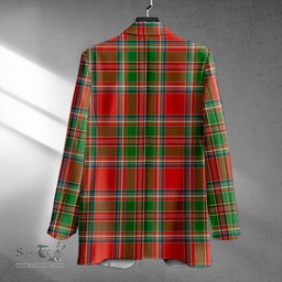 ScotsTee Shop MacLeod of Gesto Ancient Clan Crest Casual Tartan Flat Lapel Collar Blazer Tartan Blazer Cotton