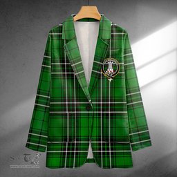 ScotsTee Shop MacLean of Duart Hunting (Vestiarium Scoticum) Ancient Clan Crest Casual Tartan Flat Lapel Collar Blazer Tartan Blazer Cotton
