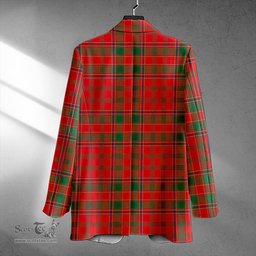 ScotsTee Shop Munro (Logan) Modern Clan Crest Casual Tartan Flat Lapel Collar Blazer Tartan Blazer Cotton