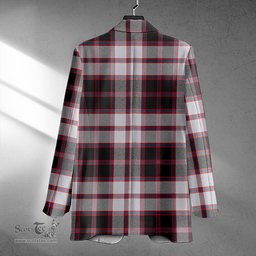 ScotsTee Shop MacPherson of Pitmain Ancient Clan Crest Casual Tartan Flat Lapel Collar Blazer Tartan Blazer Cotton
