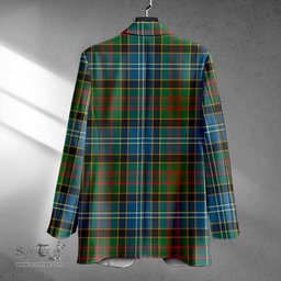 ScotsTee Shop Paisley Drennan (Drennan Drennan) Ancient Clan Crest Casual Tartan Flat Lapel Collar Blazer Tartan Blazer Cotton