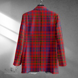 ScotsTee Shop MacLeod of Tullibardine (Red MacLeod) Modern Clan Crest Casual Tartan Flat Lapel Collar Blazer Tartan Blazer Cotton