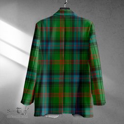 ScotsTee Shop Park Ancient Clan Crest Casual Tartan Flat Lapel Collar Blazer Tartan Blazer Cotton