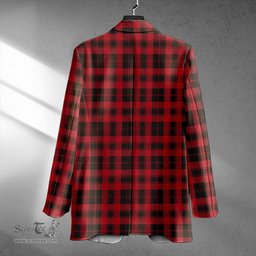 ScotsTee Shop Murray of Ochtertyre Weathered Clan Crest Casual Tartan Flat Lapel Collar Blazer Tartan Blazer Cotton