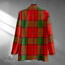 ScotsTee Shop Maxwell Ancient Clan Crest Casual Tartan Flat Lapel Collar Blazer Tartan Blazer Cotton