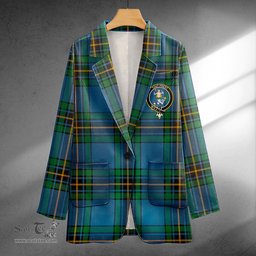 ScotsTee Shop Murray of Elibank Ancient Clan Crest Casual Tartan Flat Lapel Collar Blazer Tartan Blazer Cotton