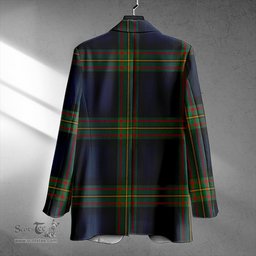 ScotsTee Shop MacLaren of Broich Modern Clan Crest Casual Tartan Flat Lapel Collar Blazer Tartan Blazer Cotton