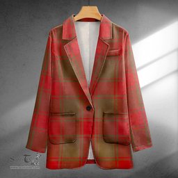 ScotsTee Shop Middleton Ancient Clan Crest Casual Tartan Flat Lapel Collar Blazer Tartan Blazer Cotton