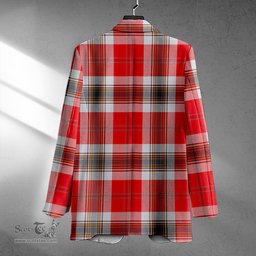 ScotsTee Shop MacLean of Duart Dress Red Modern Clan Crest Casual Tartan Flat Lapel Collar Blazer Tartan Blazer Cotton