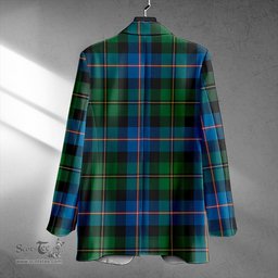 ScotsTee Shop MacNeil of Barra Old (MacNeill Old) Ancient Clan Crest Casual Tartan Flat Lapel Collar Blazer Tartan Blazer Cotton