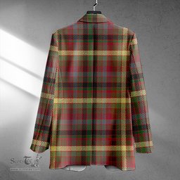 ScotsTee Shop MacKay of Strathnaver Ancient Clan Crest Casual Tartan Flat Lapel Collar Blazer Tartan Blazer Cotton