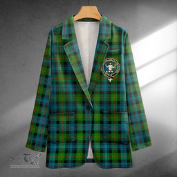 ScotsTee Shop Murray of Atholl (Murray) Ancient Clan Crest Casual Tartan Flat Lapel Collar Blazer Tartan Blazer Cotton