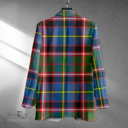 ScotsTee Shop Norvel Clan Crest Casual Tartan Flat Lapel Collar Blazer Tartan Blazer Cotton