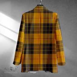 ScotsTee Shop MacLeod of Lewis Weathered Clan Crest Casual Tartan Flat Lapel Collar Blazer Tartan Blazer Cotton