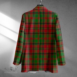 ScotsTee Shop MacNeish Modern Clan Crest Casual Tartan Flat Lapel Collar Blazer Tartan Blazer Cotton