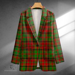 ScotsTee Shop MacNeish Modern Clan Crest Casual Tartan Flat Lapel Collar Blazer Tartan Blazer Cotton