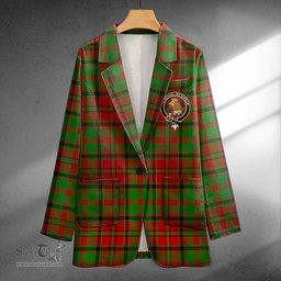 ScotsTee Shop MacNeish Modern Clan Crest Casual Tartan Flat Lapel Collar Blazer Tartan Blazer Cotton