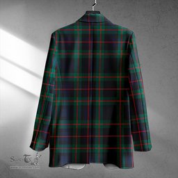 ScotsTee Shop Murray of Atholl variation (Murray of Atholl; variation) Modern Clan Crest Casual Tartan Flat Lapel Collar Blazer Tartan Blazer Cotton