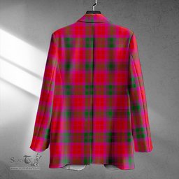 ScotsTee Shop MacNab Modern Clan Crest Casual Tartan Flat Lapel Collar Blazer Tartan Blazer Cotton