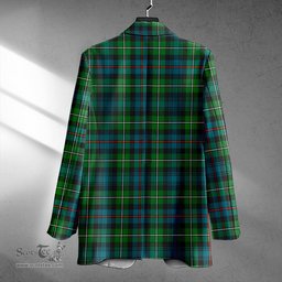 ScotsTee Shop MacKenzie Ancient Clan Crest Casual Tartan Flat Lapel Collar Blazer Tartan Blazer Cotton