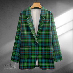 ScotsTee Shop MacKenzie Ancient Clan Crest Casual Tartan Flat Lapel Collar Blazer Tartan Blazer Cotton