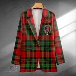 ScotsTee Shop Murdoch Modern Clan Crest Casual Tartan Flat Lapel Collar Blazer Tartan Blazer Cotton