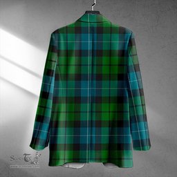 ScotsTee Shop MacKirdy Ancient Clan Crest Casual Tartan Flat Lapel Collar Blazer Tartan Blazer Cotton
