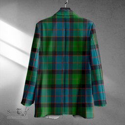 ScotsTee Shop MacWilliam (Williamson) Ancient Clan Crest Casual Tartan Flat Lapel Collar Blazer Tartan Blazer Cotton