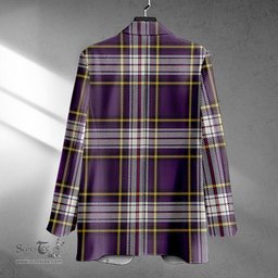 ScotsTee Shop Maver Dress Weathered Clan Crest Casual Tartan Flat Lapel Collar Blazer Tartan Blazer Cotton