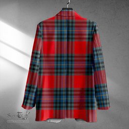 ScotsTee Shop MacLeay Modern Clan Crest Casual Tartan Flat Lapel Collar Blazer Tartan Blazer Cotton