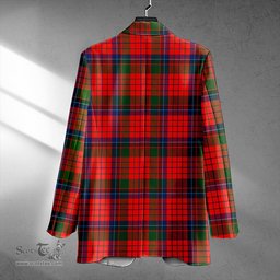 ScotsTee Shop Nicolson Modern Clan Crest Casual Tartan Flat Lapel Collar Blazer Tartan Blazer Cotton