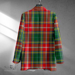 ScotsTee Shop MacWhirter Modern Clan Crest Casual Tartan Flat Lapel Collar Blazer Tartan Blazer Cotton
