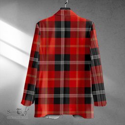 ScotsTee Shop Marjoribanks Ancient Clan Crest Casual Tartan Flat Lapel Collar Blazer Tartan Blazer Cotton