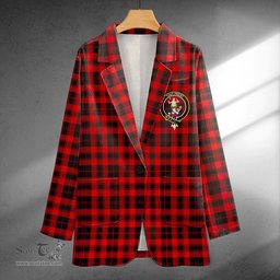 ScotsTee Shop Murray of Ochtertyre Modern Clan Crest Casual Tartan Flat Lapel Collar Blazer Tartan Blazer Cotton