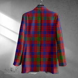 ScotsTee Shop MacTier Modern Clan Crest Casual Tartan Flat Lapel Collar Blazer Tartan Blazer Cotton