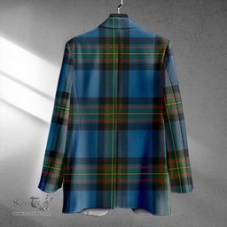 ScotsTee Shop MacLaren of Broich Ancient Clan Crest Casual Tartan Flat Lapel Collar Blazer Tartan Blazer Cotton