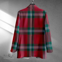 ScotsTee Shop MacLaine of LochBuie (Cockburn) (MacLaine of LochBuie) Modern Clan Crest Casual Tartan Flat Lapel Collar Blazer Tartan Blazer Cotton