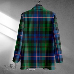 ScotsTee Shop MacNeil of Barra Old (MacNeill Old) Modern Clan Crest Casual Tartan Flat Lapel Collar Blazer Tartan Blazer Cotton
