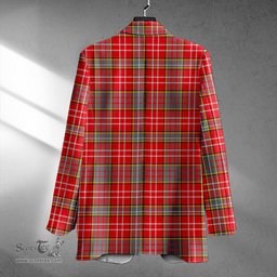 ScotsTee Shop Ogilvie Modern Clan Crest Casual Tartan Flat Lapel Collar Blazer Tartan Blazer Cotton
