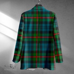ScotsTee Shop MacKinlay Ancient Clan Crest Casual Tartan Flat Lapel Collar Blazer Tartan Blazer Cotton