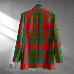 ScotsTee Shop MacKintosh Ancient Clan Crest Casual Tartan Flat Lapel Collar Blazer Tartan Blazer Cotton