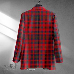 ScotsTee Shop Matheson Modern Clan Crest Casual Tartan Flat Lapel Collar Blazer Tartan Blazer Cotton