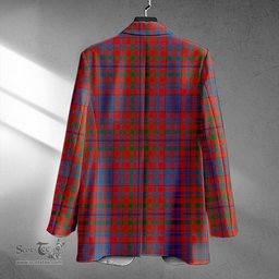 ScotsTee Shop MacLeod of Tullibardine (Red MacLeod) Ancient Clan Crest Casual Tartan Flat Lapel Collar Blazer Tartan Blazer Cotton