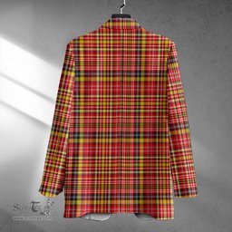 ScotsTee Shop Ogilvie of Strathallan Modern Clan Crest Casual Tartan Flat Lapel Collar Blazer Tartan Blazer Cotton