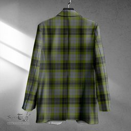 ScotsTee Shop MacIver Modern Clan Crest Casual Tartan Flat Lapel Collar Blazer Tartan Blazer Cotton
