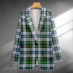 ScotsTee Shop MacNeil of Barra (MacNeil/MacNeill) Paton Dress Ancient Clan Crest Casual Tartan Flat Lapel Collar Blazer Tartan Blazer Cotton
